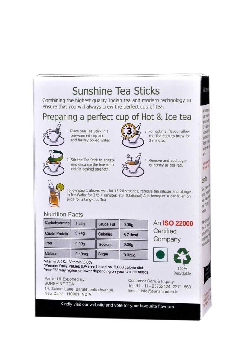 Sunshine Tea شاي تولسي المشمس - 10 أعواد شاي - Image 2