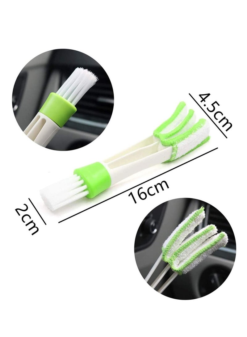 SYOSI Car Detailing Brush Set for Cleaning Wheels Interior Exterior Leather Includes 6Pcs Wooden Handle Automotive Detail Brush 3Pcs Wire Brush and 2Pcs Air Conditioner Brush 11Pcs - Image 2