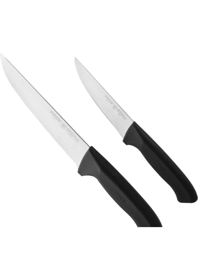PiRGE Stainless Steel Knife Set, 5 Pieces - Silver Black - Image 5