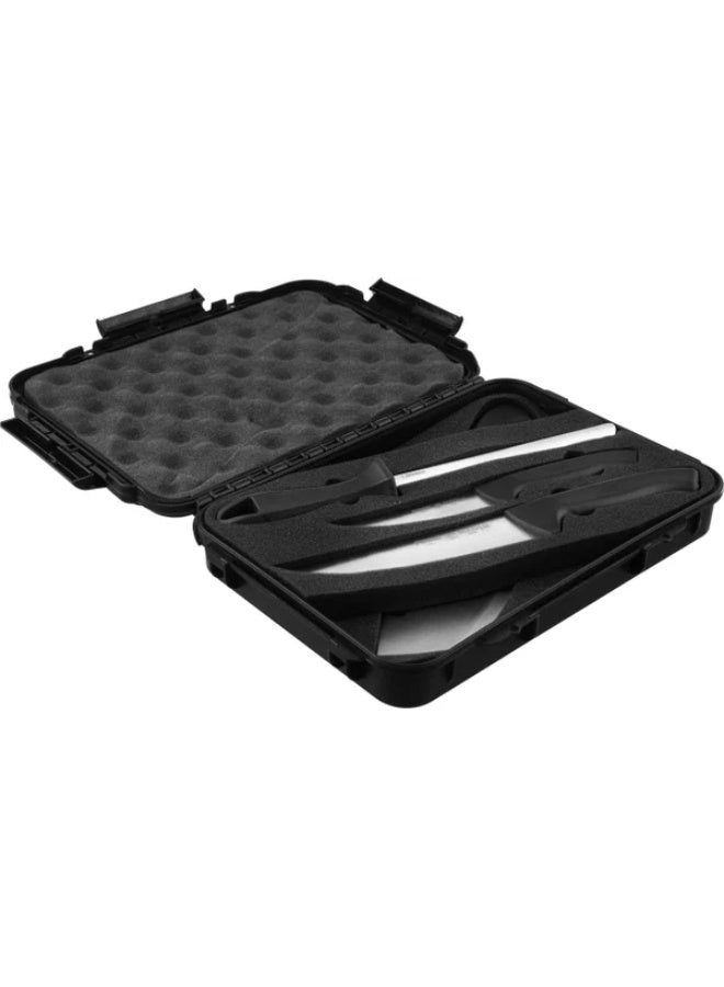PiRGE Stainless Steel Knife Set, 5 Pieces - Silver Black - Image 2