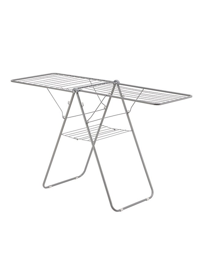 LAWAZIM Clothes Drying Racks - 176x58x100cm - 2 Tier Foldable Clothes Drying Rack with Rust-Resistant Steel Frame and Adjustable Wings - Ideal for Air Drying Indoors, on Balconies, or in Laundry Rooms - Image 2