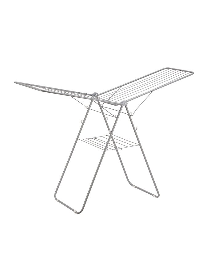 LAWAZIM Clothes Drying Racks - 176x58x100cm - 2 Tier Foldable Clothes Drying Rack with Rust-Resistant Steel Frame and Adjustable Wings - Ideal for Air Drying Indoors, on Balconies, or in Laundry Rooms - Image 5