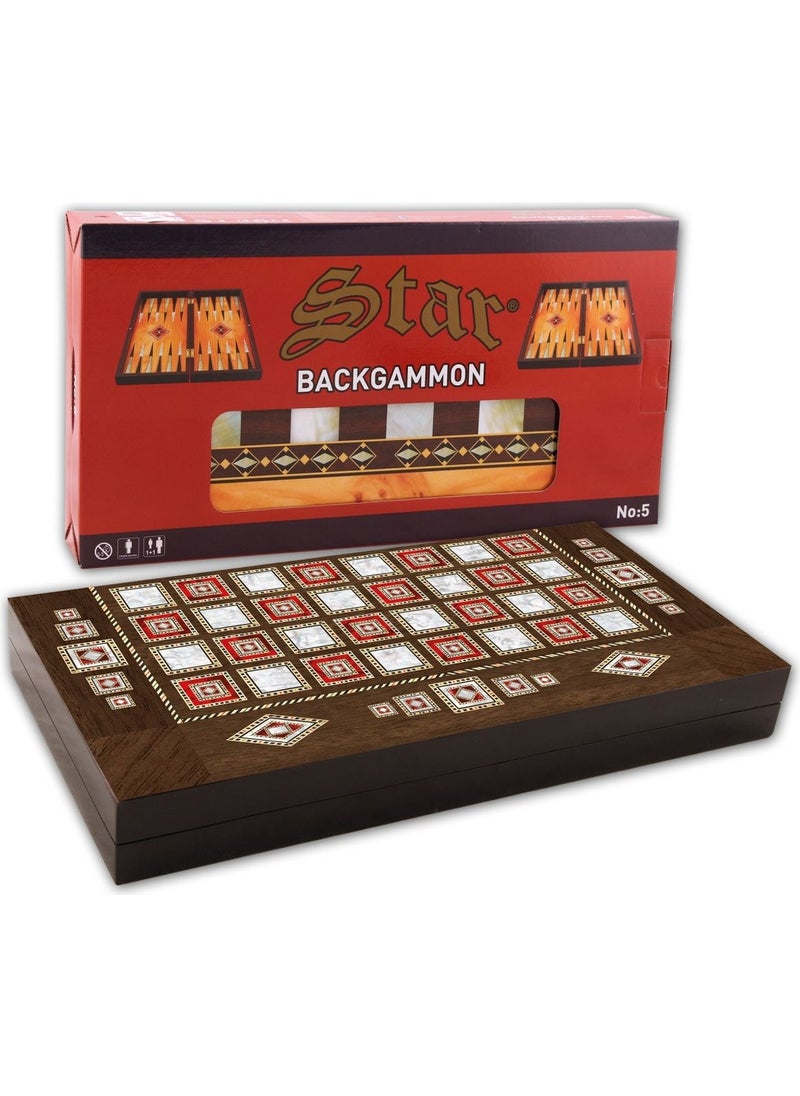 Güneş Avm - Alsepeteavm Polyester Mother of Pearl Backgammon Large Size - Image 1
