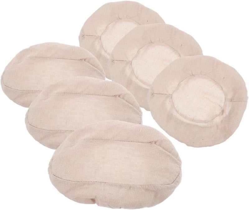 Flexible sizing options 6pcs Bread Basket Cloth Liners for Proofing Dough, Reusable Cotton Baking Basket Covers, round 25x8cm Oval 30x14x8cm Set, Kitchen Baking Supplies for Artisan Bread Making Stackable design Coast & inland available Main road full logistics cover Narrow & wide space compatible Carefully selected material UV resistant Stain resistant Cost saving design picks Transit damage prevent build Upgraded classic design Multi-category warehouse equip Spec compliant trusted quality General compatible design Foldable Daily universal pick Ready varied options Newly stocked local goods Cost effective fine quality Protective coating Workday cycle fulfillment Shop & home all-space compatible Global sizing options All user group compatible Temp fluctuation resistant crafted quality - Image 1