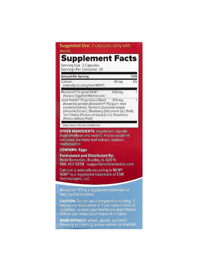 REDD REMEDIES Redd Remedies, Joint Health, Advanced™, 60 Vegetarian Capsules  - Image 2