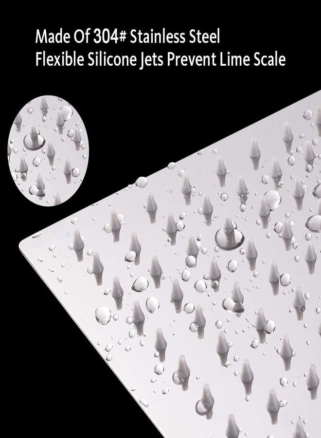 HarJue 12 Inch Rain Shower Head With 15 Inch Extension Arm, Stainless Steel Large Rainfall, Luxury Square-Waterfall Full Body Coverage-Easy to Install (Chrome) - Image 3