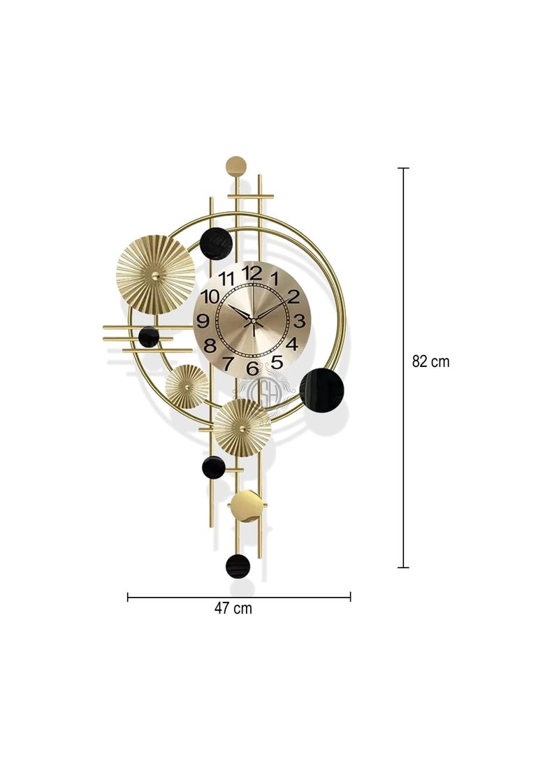 Generic - Multi-Colour Metal Analog Wall Clock, Living Room, Bedroom, Dining Hall, Office Decor - Image 1