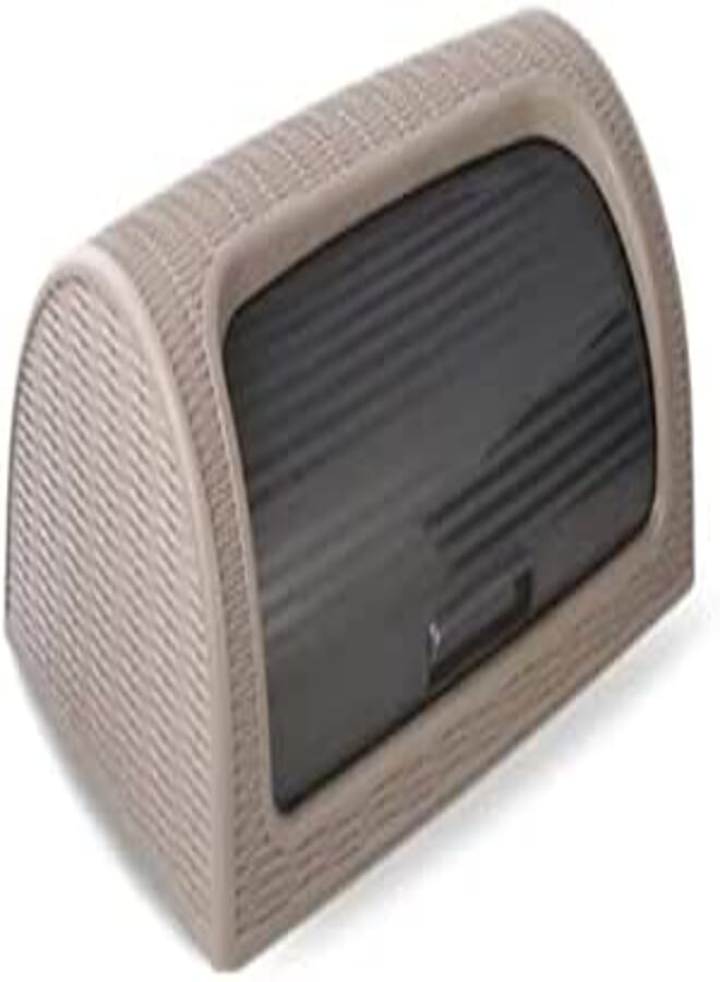 Dunya 42x27.4x18cm Beige Bread Box: BPA-Free with Sliding Acrylic Lid