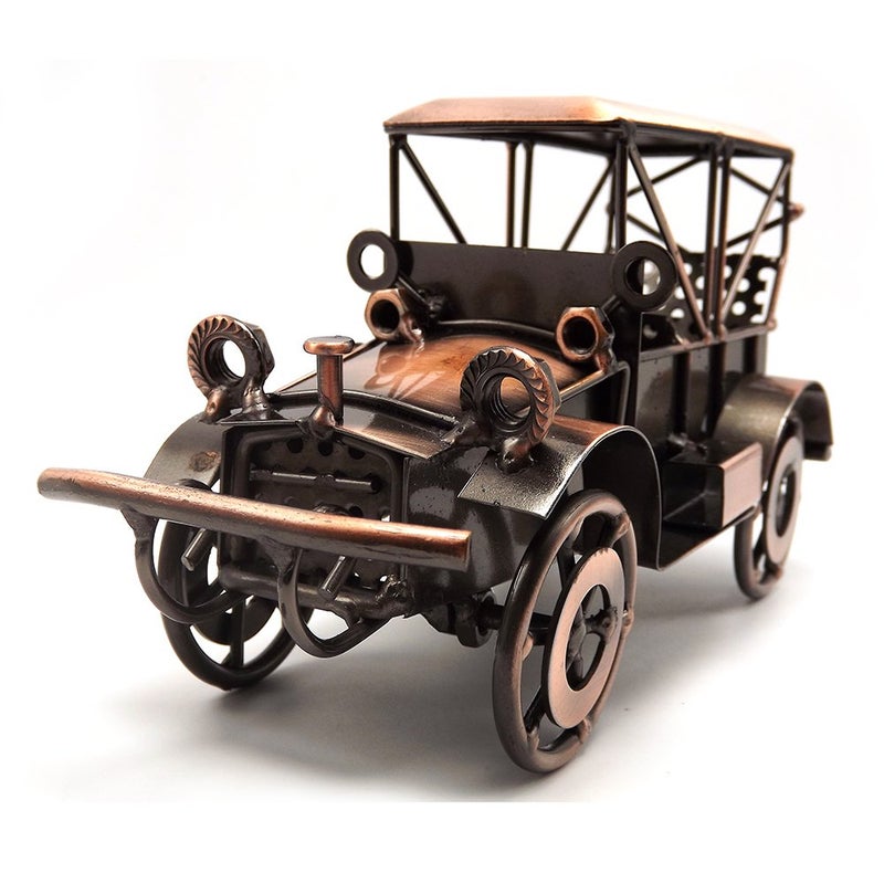 Tipmant Tipmant Metal Antique Vintage Car Model Tin Home Dcor Decoration Ornaments Handmade Handcrafted Collections Collectible Vehicle Toys 