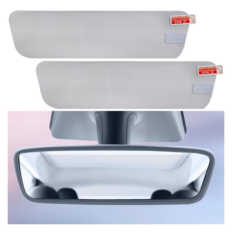 YoRise Car Rearview Mirror Film HD Clear Car Mirror AntiGlare Membrane Antiscratch Auto Rear View Mirrors Protective Sticker Universal Vehicle Interior Safe Driving Accessories2PCS - Image 3