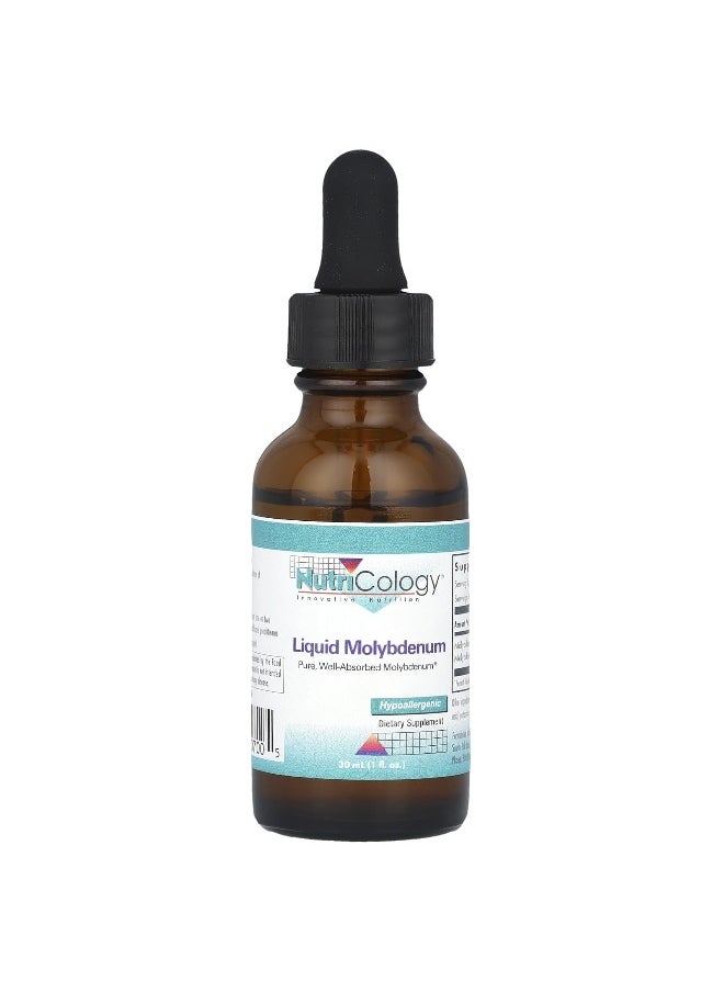 Nutricology Nutricology, Liquid Molybdenum, 1 fl oz (30 mL)  - Image 3