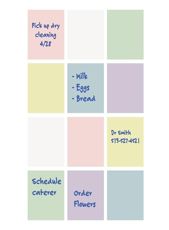 Flipside Products 3" x 3" Pastel Dry Erase Notes w/Black Marker and Eraser Cap, Reusable Sticky Notes, Removeable Desk Dry Erase Sticker, Repositionable, Peel and Stick, White - 1 Pack of 12 Sheets - Image 5