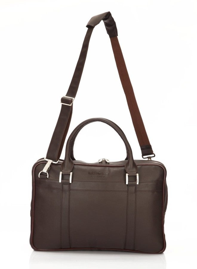 Mboss 8.8 Ltrs Brown Laptop Messenger Bag (PFB003) - Image 4