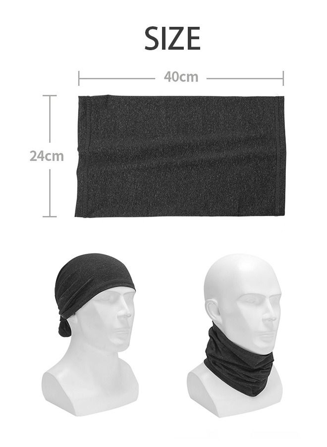 Generic Outdoors Dust Wind Elastic Scarf Mask, Soft Breathable UV Protection Face Mask, Balaclava Neck Scarf Headwear (Grey)  - Image 2