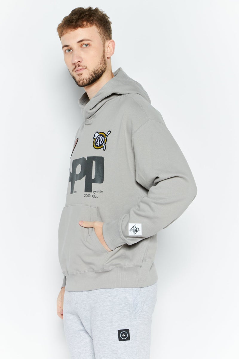 PUMA Puma x Perks And Mini Men Sportswear Fit Long Sleeve Outdoor Hoodie, Grey - Image 4