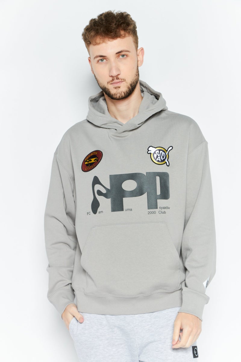 PUMA Puma x Perks And Mini Men Sportswear Fit Long Sleeve Outdoor Hoodie, Grey - Image 1