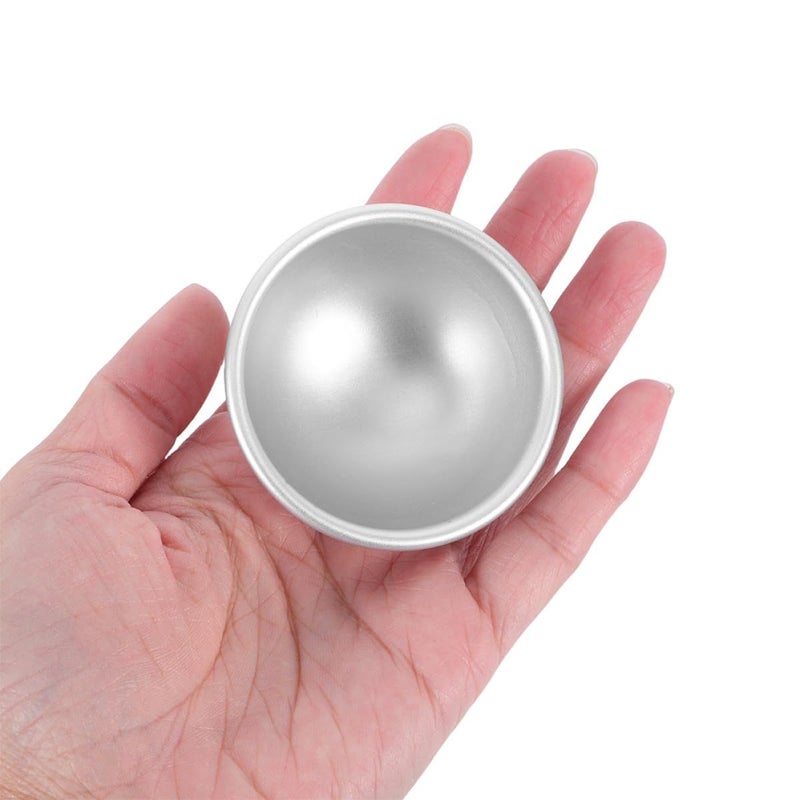 8pcs Aluminum Hemisphere Cake Mold Set 5.8x2.8cm Nonstick Baking Pan - Image 5