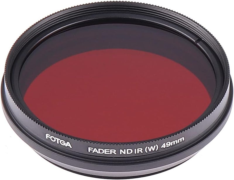 FocusFoto FOTGA 49mm All-in-One Adjustable Infrared IR Pass X-Ray Lens IR Filter, Variable from 530nm to 650nm 680nm 720nm 750nm Optical Glass - Image 5
