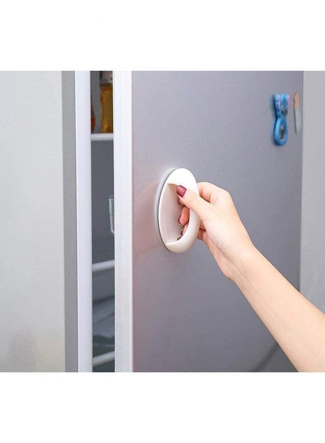 PERLMAN Self Adhesive Peel and Stick Plastic Handles Pull knob for Sliding Door, Drawer, Window, Commode and Cupboard Cabinet (Pack of 4) - Image 3