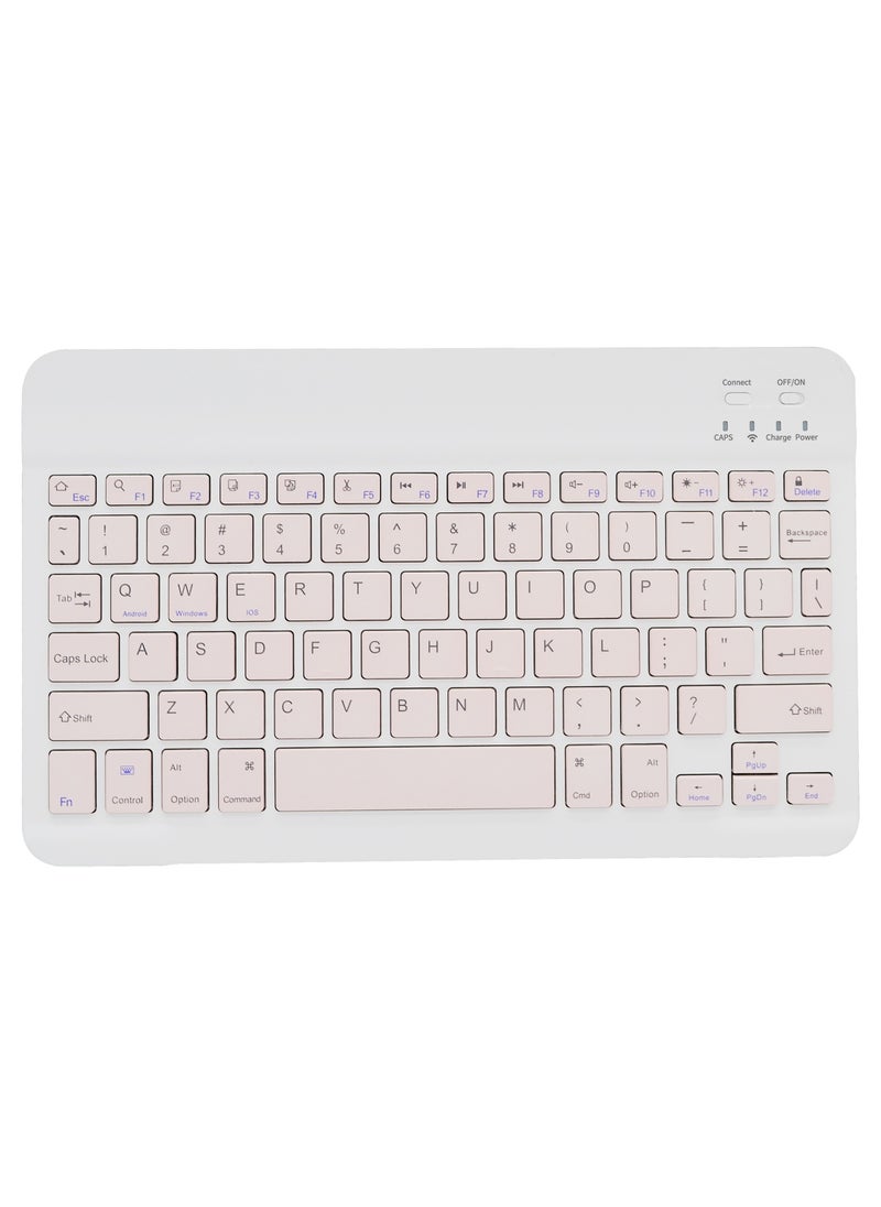 GULFLINK Wireless Bluetooth Rechargeable Keyboard, Multi-Device Universal Bluetooth Keyboard, Portable Keyboard, Suitable for iOS Android, Windows iPad, Tablets MacBook (Pink)  - Image 1
