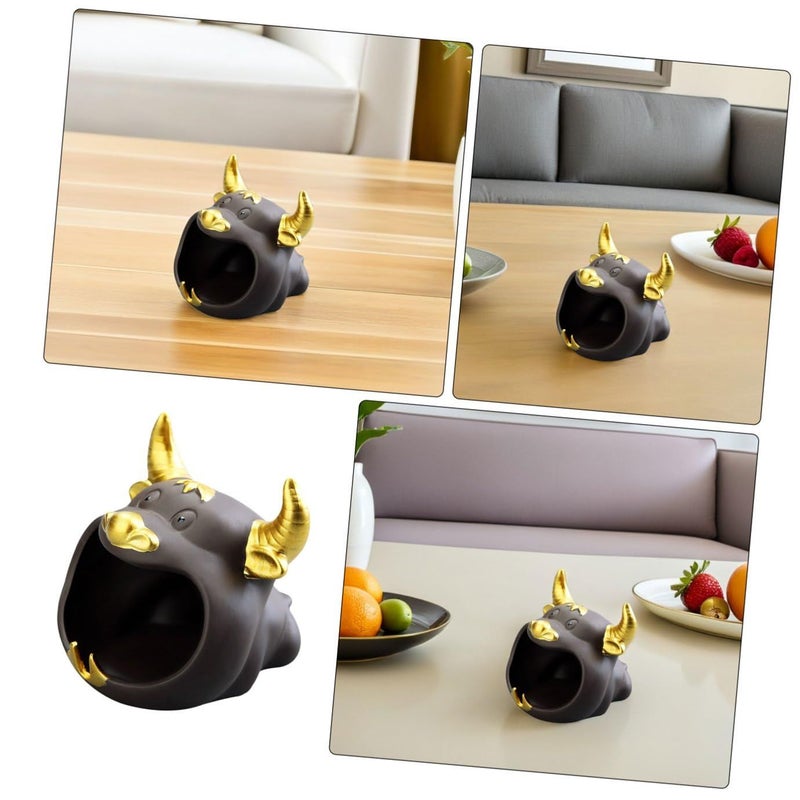 Creative Cartoon Ceramic Ashtray Desktop Decoration Windproof For Home And Car - Image 4