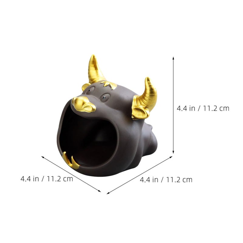 Creative Cartoon Ceramic Ashtray Desktop Decoration Windproof For Home And Car - Image 3
