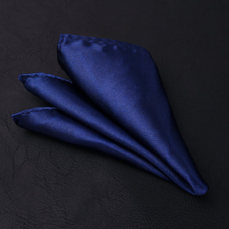 Men'S Suit Pocket Scarf Solid Color Suit Black Red Blue Business Wedding Handkerchief Small Square Scarf Breast Scarf Accessories - Image 5
