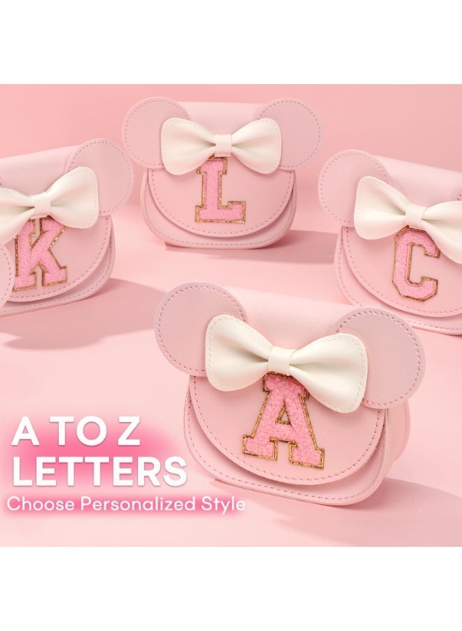 Toddler Purse for Girls Age 3-8, Pink Letter A Toy Birthday Gift | Crossbody bag toys for baby - Princess Wallet Gifts 1 2 3 4 5 6 7 8 Year Old Easter and Christmas Basket Stuffers - Image 4