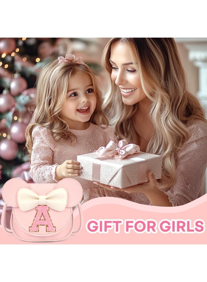 Toddler Purse for Girls Age 3-8, Pink Letter A Toy Birthday Gift | Crossbody bag toys for baby - Princess Wallet Gifts 1 2 3 4 5 6 7 8 Year Old Easter and Christmas Basket Stuffers - Image 5