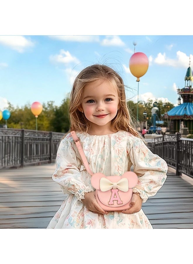 Toddler Purse for Girls Age 3-8, Pink Letter A Toy Birthday Gift | Crossbody bag toys for baby - Princess Wallet Gifts 1 2 3 4 5 6 7 8 Year Old Easter and Christmas Basket Stuffers - Image 2
