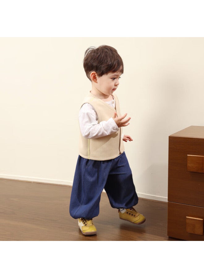 Luson Little O Dad Baby Toddler Boys And Girls Jogger Denim Pants  Autumn New Baby Knit Casual Jeans - Image 3