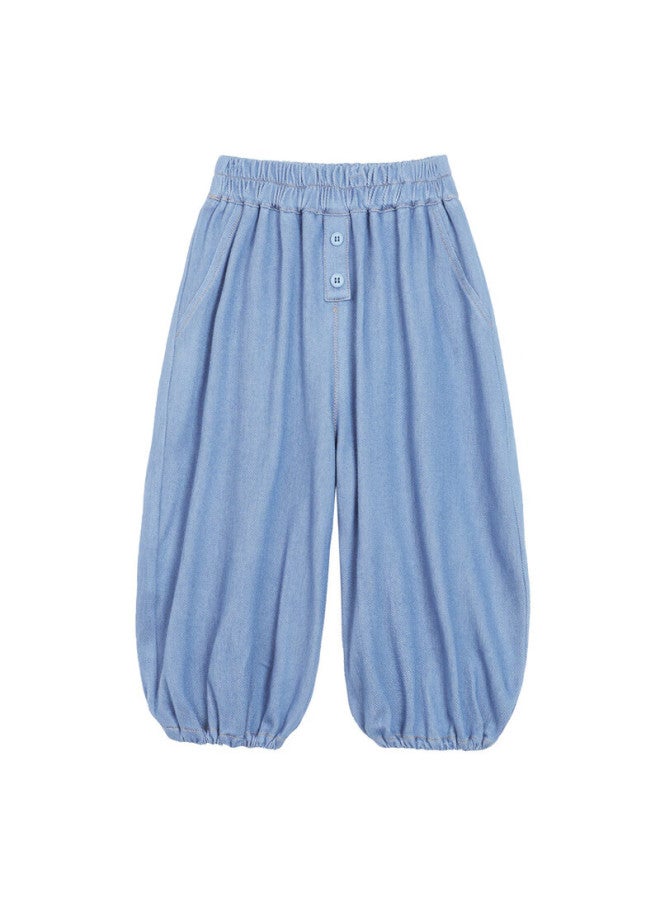 Luson Little O Dad Baby Toddler Boys And Girls Jogger Denim Pants  Autumn New Baby Knit Casual Jeans - Image 4