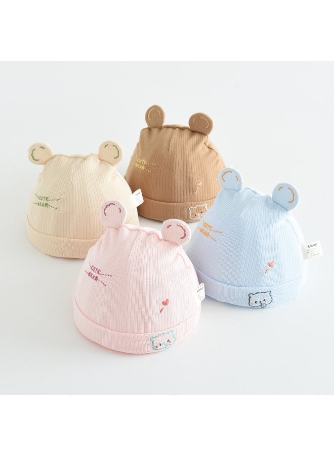 Bumblebee Newborn Cotton Delivery Room Baby Cap - Soft Cranial Protection Hat, Adorable 3d Windproof Outdoor Infant Hat - Image 3