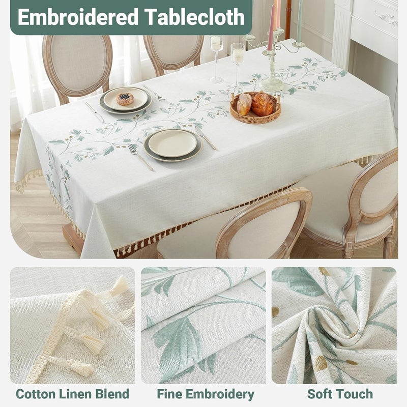 Laolitou Waterproof Cotton Linen Tablecloth - Image 3