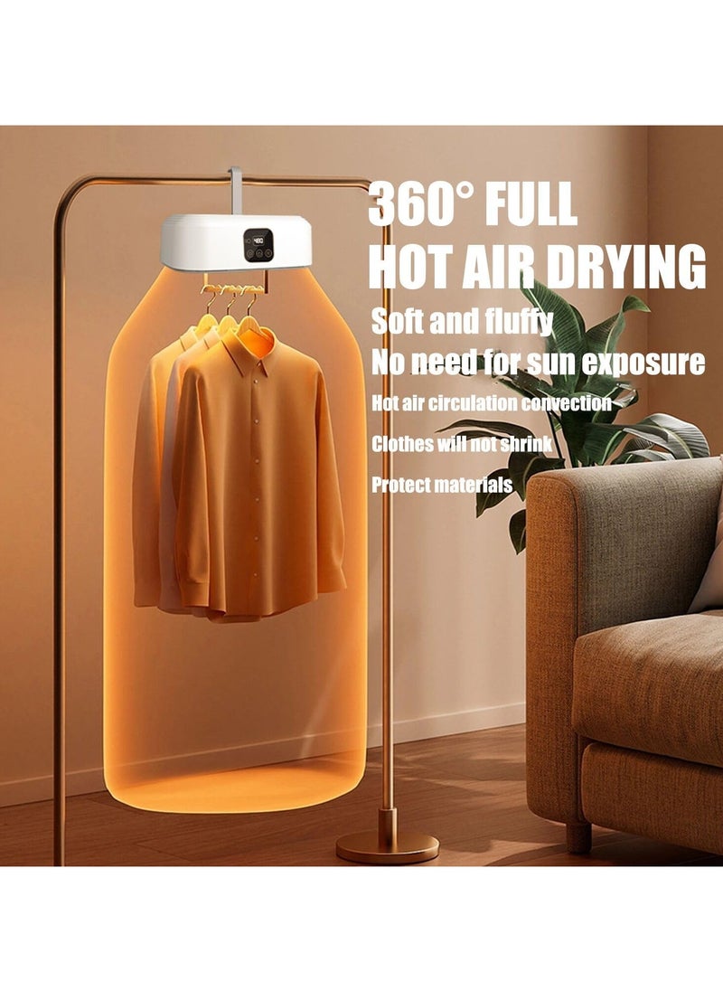 DubaiGallery Portable Home Clothes Dryer Machine Automatic Folding Hanging Wall Baby Clothes Dryer Clothes Rack Cleaning  - Image 1