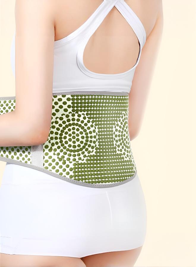 Mugwort-infused heating pad for back and waist Health-enhancing heated lumbar support Wireless heated back support Portable and convenient - Image 1