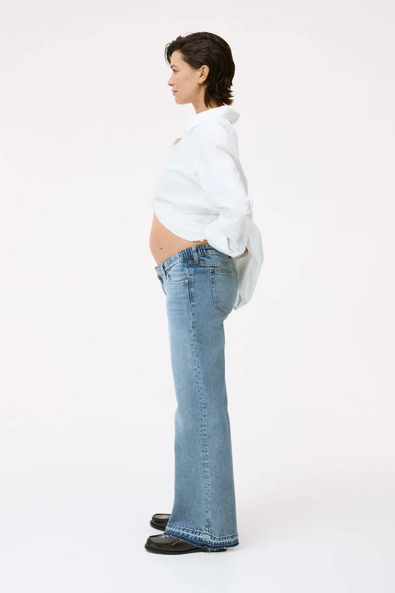 H&M MAMA Before &amp; After wide jeans