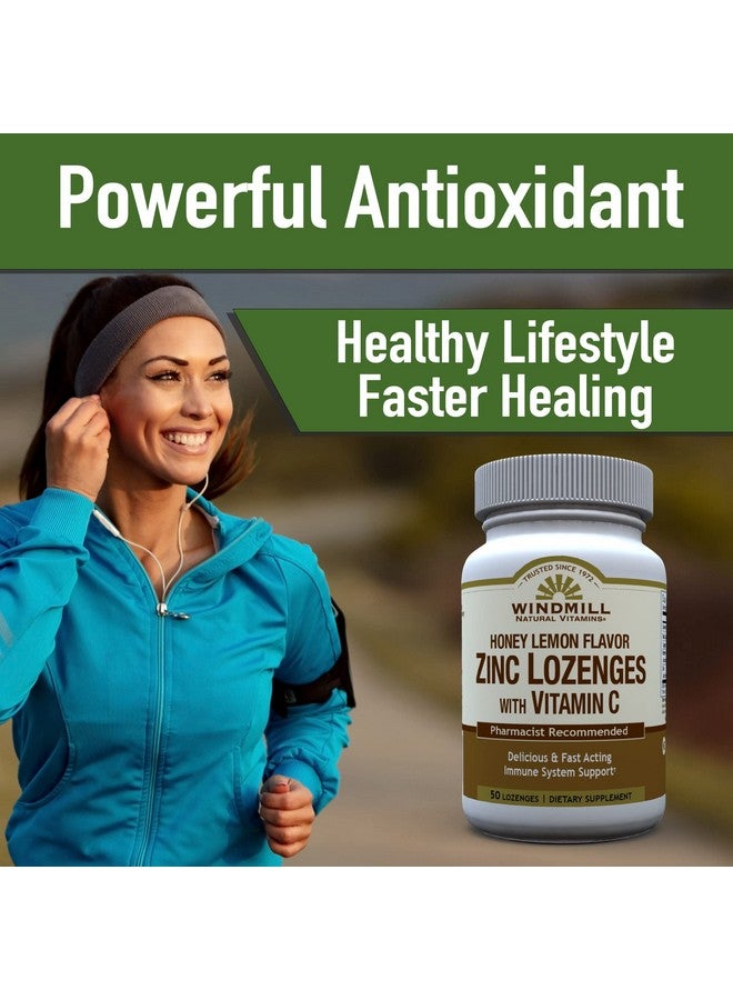 WINDMILL ZINC LOZ W/VIT C 100MG H/L WML 50 by Windmill,9 Ounce (Pack of 1) - Image 3