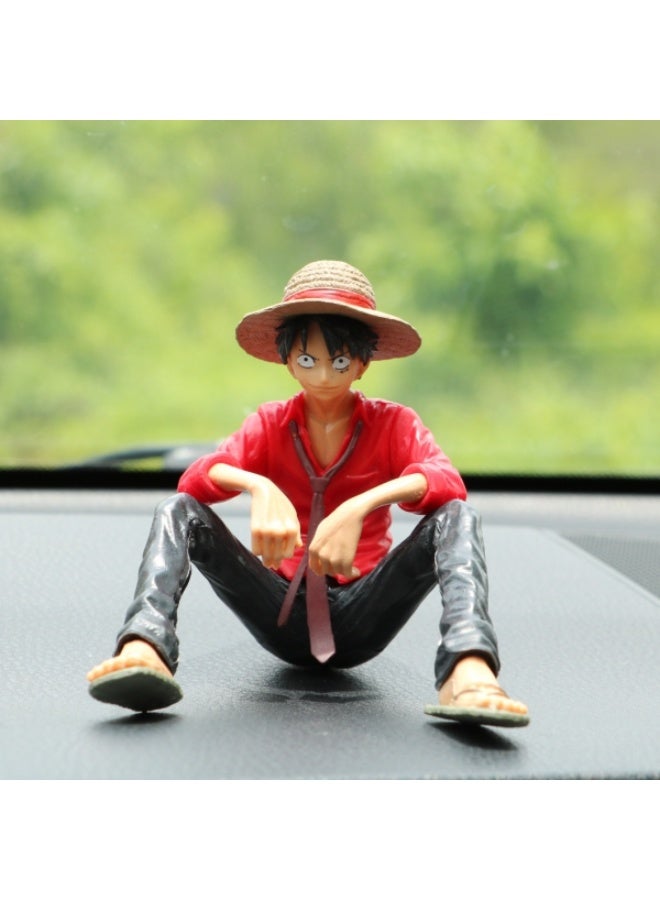 Collectible 10cm tall seated figurine toy, for decoration and car and office decoration (1-piece pack, multi-colored) - Image 5