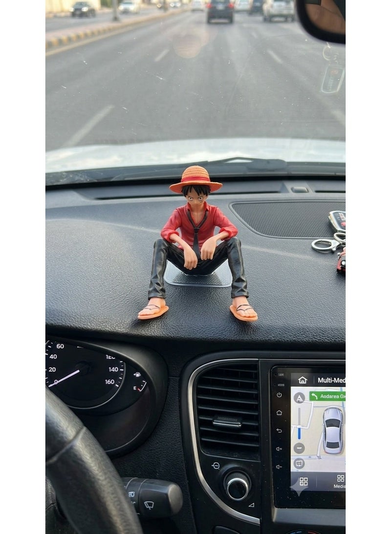 Collectible 10cm tall seated figurine toy, for decoration and car and office decoration (1-piece pack, multi-colored) - Image 1
