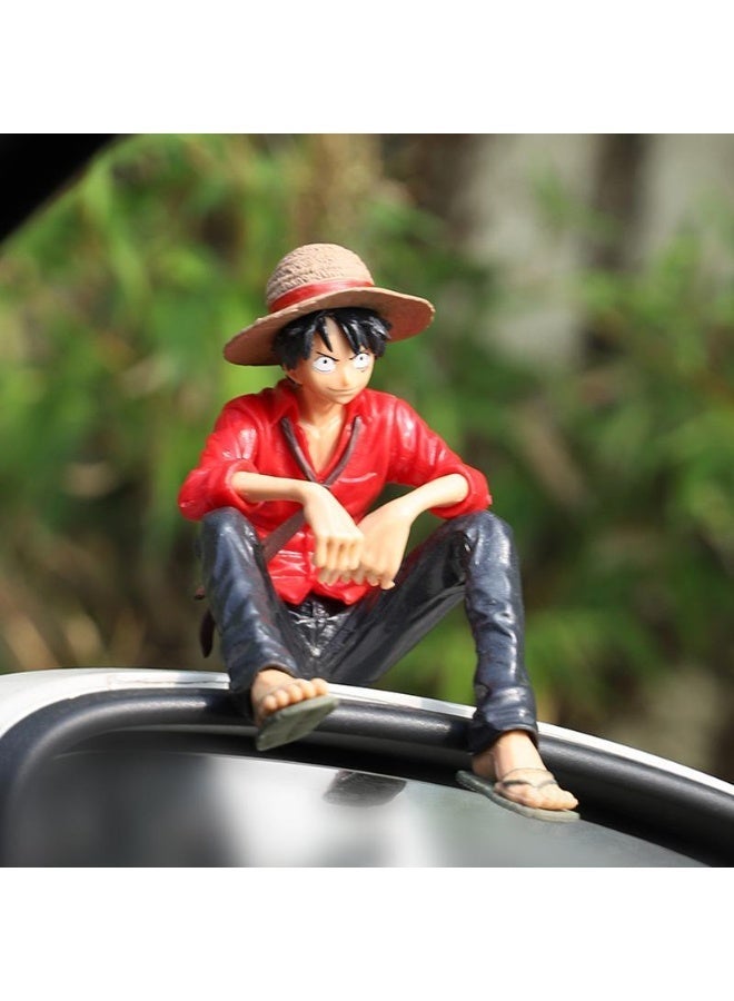 Collectible 10cm tall seated figurine toy, for decoration and car and office decoration (1-piece pack, multi-colored) - Image 2