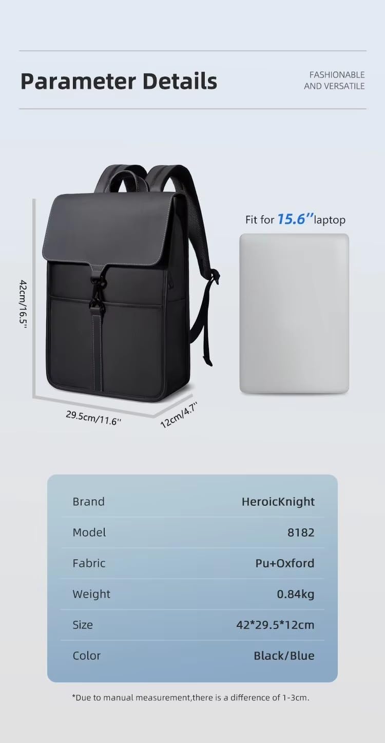 Mobcos Waterproof Laptop Backpack with USB Charging Port for Men & Women – Slim Anti-Theft Business Travel Backpack Fits Laptop, Lightweight College School Bag Large Capacity - Image 4