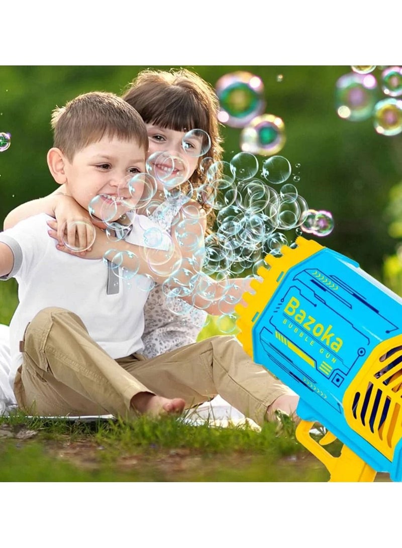 Bazooka 69 Hole Gatling Bubble Machine for Children Automatic Bazooka Bubble Gun wit Color Light Electric Soap Bubble Maker Toy For Kids - Image 4