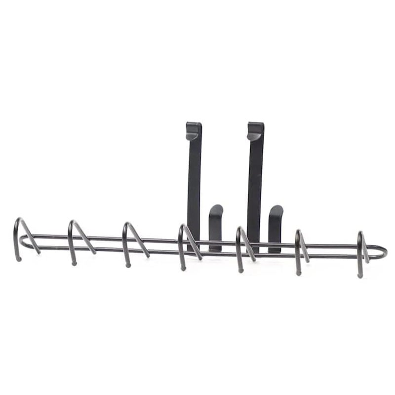 Sulfar Steel Over The Door Hook Hanger, Hanging Organizer Rack with No Hole Drilling Required for Bedroom, Bathroom & Kitchen Doors of Shirts, Belts, Towels - Image 5