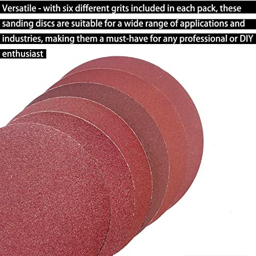 SACKORANGE Premium 60 PCS 6" PSA Sanding Discs - 10 Each of 80 100 120 180 240 400 Grit - 6 Inch Self Adhesive Stickyback Sandpaper Discs for DA Sander, Sand Automotive Car Paint, Woodworking Wood, Metal - Image 5