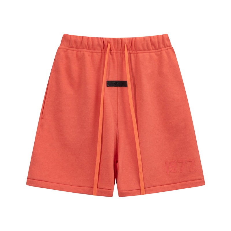 Fog Icon Trendy Brand 24Ss Silicone Letter Logo Casual Shorts Summer Loose Five-Quarter Pants For Men And Women - Image 5