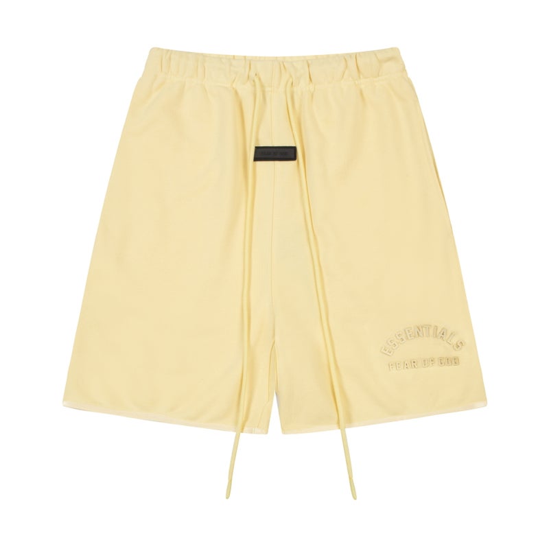 Fog Icon Trendy Brand 24Ss Silicone Letter Logo Casual Shorts Summer Loose Five-Quarter Pants For Men And Women - Image 1