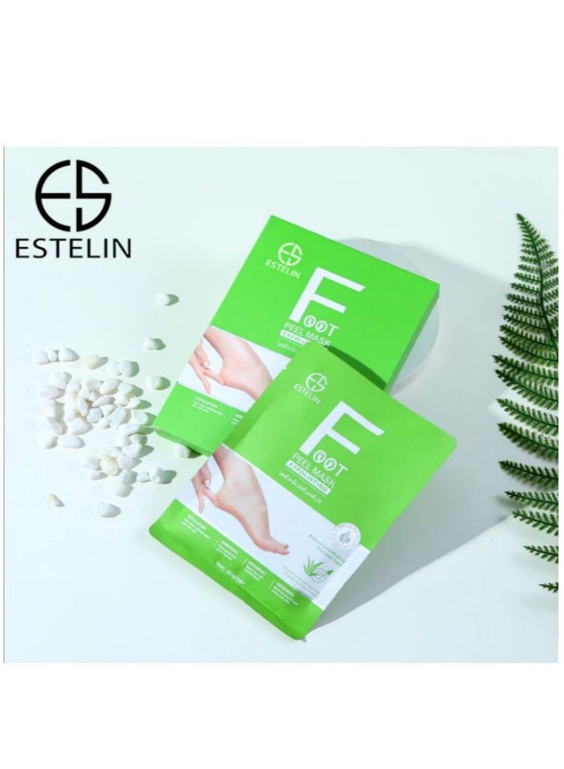 إستيلين قناع تقشير القدمين من إستلين، بالصبار، 40 جم × 2 زوج - Image 2