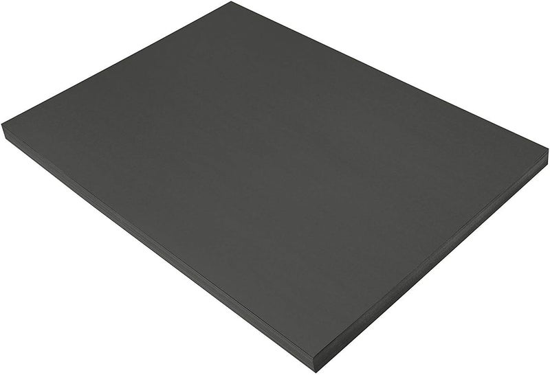 Prang (Formerly SunWorks) Construction Paper, Black, 18" x 24", 100 Sheets - Image 1
