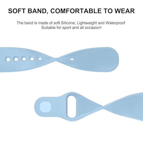 Tobfit Solicone strap Compatible with Redmi Watch 3 Active Straps，Soft Silicone Watchbands for Xiaomi Redmi Watch 3 Active Band Women Men - Premium Blue - Image 2